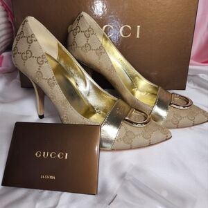 Gucci Signature Canvas High Heels